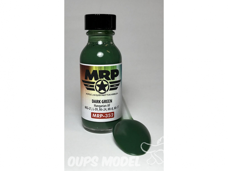 MRP peintures 352 VERT FONCÉ AF hongroise 30ml