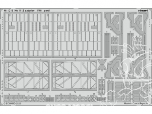 EDUARD photodecoupe avion 481016 Extérieur Heinkel He 111Z Icm 1/48