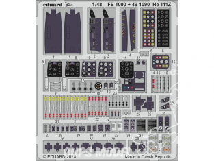 EDUARD photodecoupe avion FE1090 Zoom intérieur Heinkel He 111Z Icm 1/48