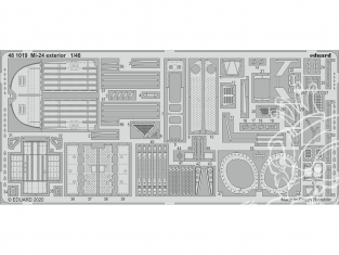 EDUARD photodecoupe hélicoptère 481019 Extérieur Mi-24 Zvezda 1/48