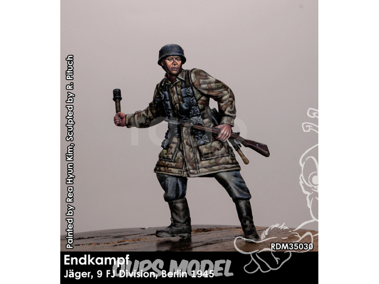 Rado miniatures figurines RDM35030 Combat final - Jäger 9. FJ Division Berlin 1945 1/35