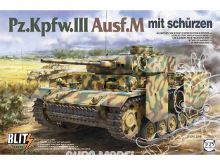 Takom maquette militaire 8002 Pz.Kpfw.III Ausf.M mit Schürzen 1/35