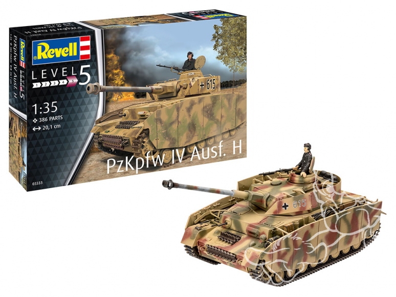 Revell maquette militaire 03333 Panzer IV Ausf. H 1/35