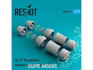 ResKit kit d'amelioration Avion RSU72-0054 Tuyère pour Su-57 position de vol kit Zvezda 1/72