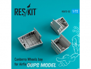 ResKit kit d'amelioration Avion RSU72-0052 Canberra Baie de roues kit Airfix 1/72