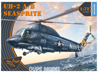 Clear Prop maquette Helico CP72002 UH-2 A/B Seasprite ADVANCED KIT 1/72