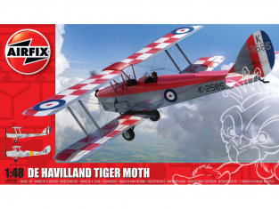 Airfix maquette avion A04104 de Havilland D.H.82a Tiger Moth 1/48