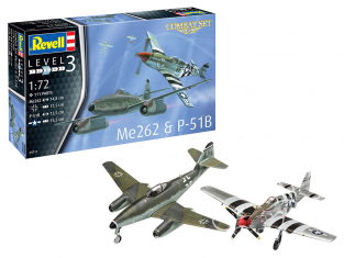 Revell maquette avion 03711 Combat Set Messerschmitt Me262 et P-51B Mustang 1/72