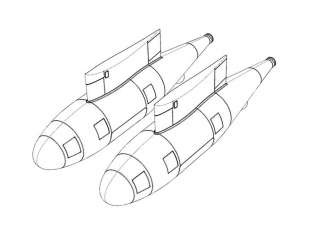 Brengun kit d'amelioration avion BRL72223 Pod de ravitaillement KC-130J 1/72