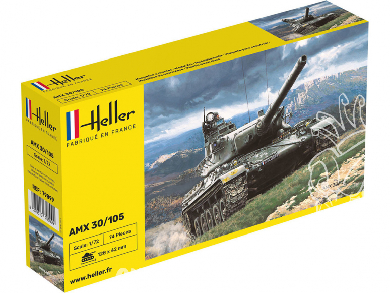 Heller maquette militaire 79899 AMX 30/105 1/72