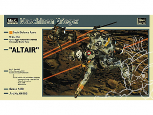 Hasegawa maquette 64105 Maschinen Krieger Machine d'assaut sans pilote de type humanoïde Space Glow Surfunt Altair 1/20