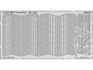 EDUARD photodecoupe avion 481035 Volets d'atterrissage SBD-2 Academy 1/48
