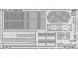 EDUARD photodecoupe avion 481036 Extérieur Sukhoi Su-27S Kitty Hawk 1/48