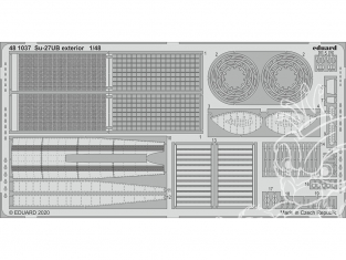 EDUARD photodecoupe avion 481037 Extérieur Sukhoi Su-27UB Kitty Hawk 1/48