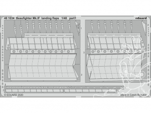 EDUARD photodecoupe avion 481034 Volets d'atterrissage Beaufighter Mk.IF Revell 1/48