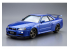 Aoshima maquette voiture 058589 NISSAN BNR34 SKYLINE GT-R V-specⅡ 2002 1/24