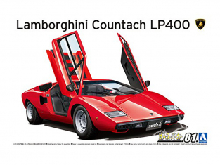 Aoshima maquette voiture 058046 LAMBORGHINI Countach LP400 1974 1/24