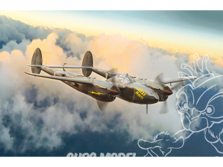 Italeri maquette avion 1446 P-38J Lightning 1/72