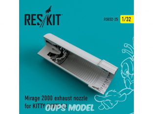 ResKit kit d'amelioration avion RSU32-025 Tuyère pour Mirage 2000 kit KITTY HAWK 1/32