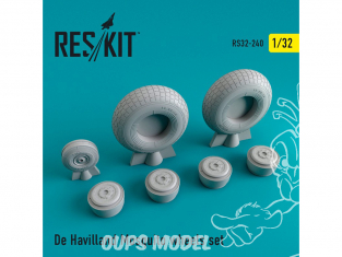 ResKit kit d'amelioration Avion RS32-0240 Ensemble de roues resine De Havilland Mosquito 1/32