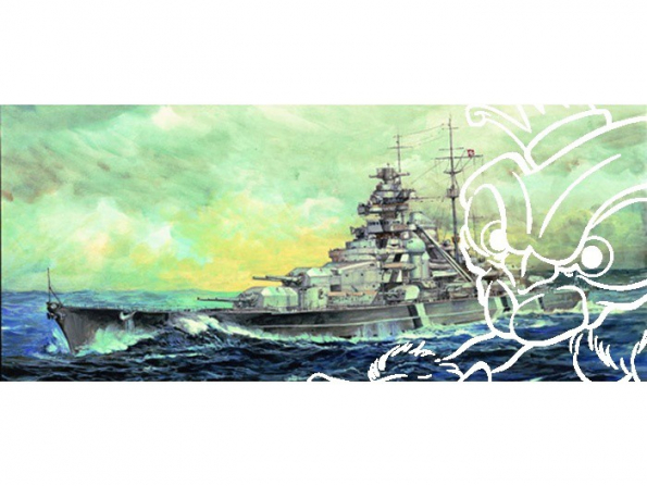 Trumpeter maquette bateau 05711 CUIRASSE BISMARCK 1/700