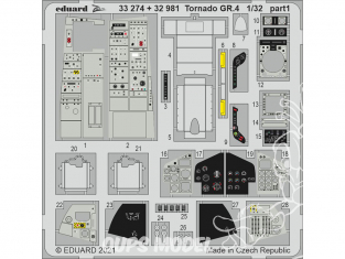 Eduard photodécoupe avion 33274 Amélioration Tornado GR.4 Italeri 1/32