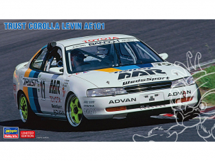 Hasegawa maquette voiture 20463 TRUST Corolla Levin AE101 1/24