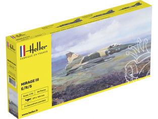 HELLER maquette avion 80323 Mirage III E/R/5 BA 1/72