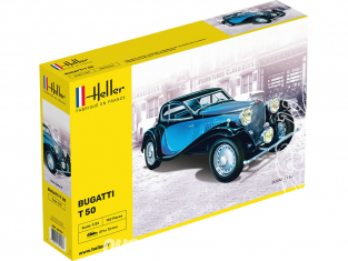 HELLER maquette voiture 80706 BUGATTI T.50 1/24