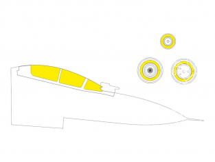 Eduard Express Mask EX744 Sukhoi Su-30SM TFace Kitty Hawk 1/48