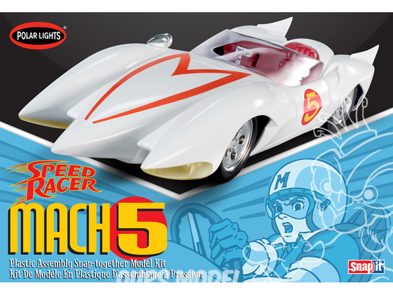 Polar Lights maquette 981 Lights Speed Racer Mach V (Snap) 1/25