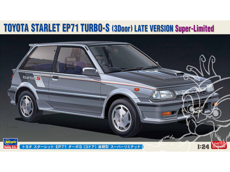 Hasegawa maquette voiture 20473 Toyota Starlet EP71 Turbo S (3 portes) Dernier modèle Super Limited 1/24