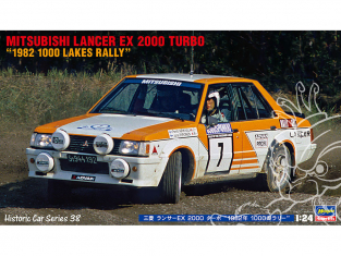 Hasegawa maquette voiture 21138 Mitsubishi Lancer EX 2000 Turbo «1982 1000 Lake Rally» 1/24