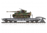 Hobby Boss maquette militaire 82934 Wagon Plateforme allemand de 80 tonnes avec un char lourd Tiger 1 1/72