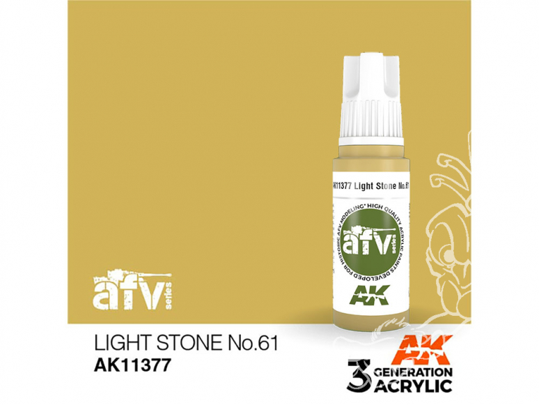 Ak interactive peinture acrylique 3G AK11377 PIERRE LUMINEUSE N° 61 17ml AFV