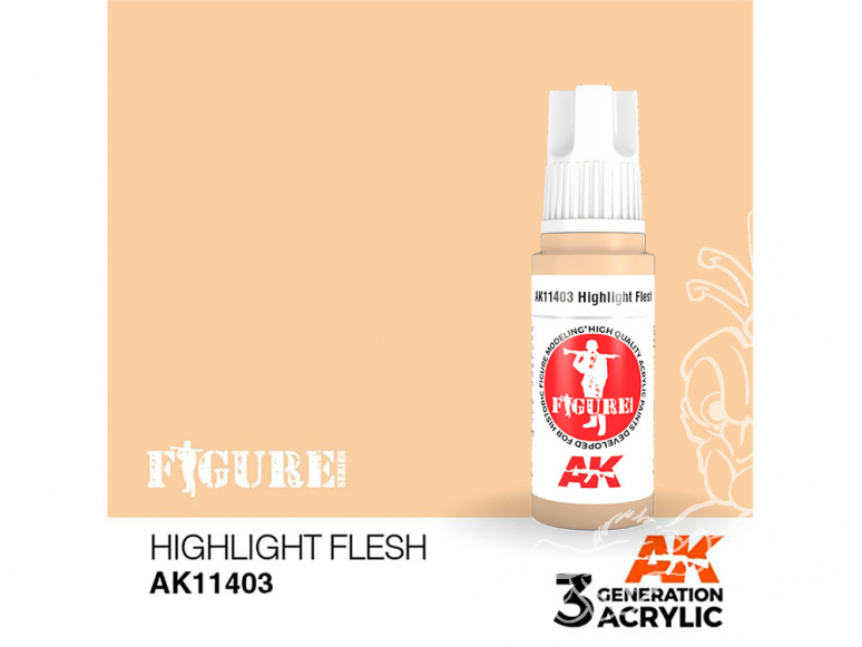 Ak interactive peinture acrylique 3G AK11403 CHAIR HIGHLIGHT 17ml FIGURINE