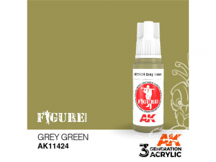 Ak interactive peinture acrylique 3G AK11424 GRIS VERT 17ml FIGURINE