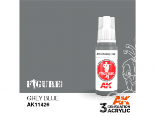 Ak interactive peinture acrylique 3G AK11426 BLEU GRIS 17ml FIGURINE