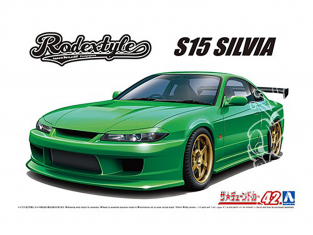 Aoshima maquette voiture 061480 NISSAN Silvia S15 Rodextyle 1/24