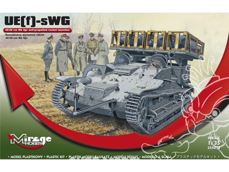 Mirage maquette militaire 355018 Lanceur automoteur UE-SWG 40/28 cm Wk Spr 1/35