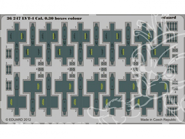 Eduard photodecoupe militaire 36247 Caisses LVT-4 Calibre 0.30 1/35