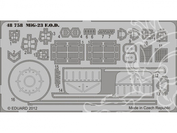 EDUARD photodecoupe avion 48758 Mig-23 FOD 1/48