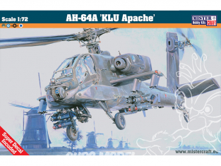 Master CRAFT maquette helicoptére 040376 AH-64A KLU Apache 1/72