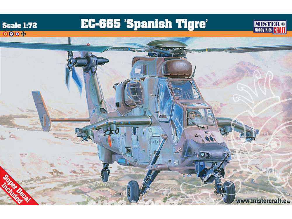 Hélicoptère militaire Eurocopter Tigre classe 60 thermique kit