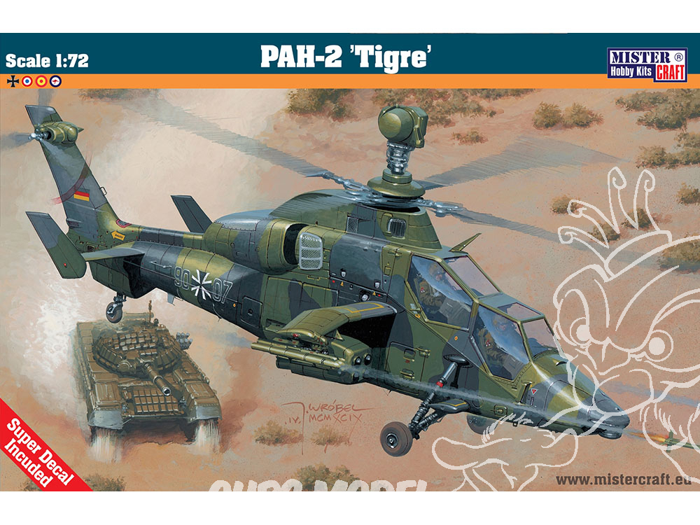 Hélicoptère militaire Eurocopter Tigre classe 60 thermique kit