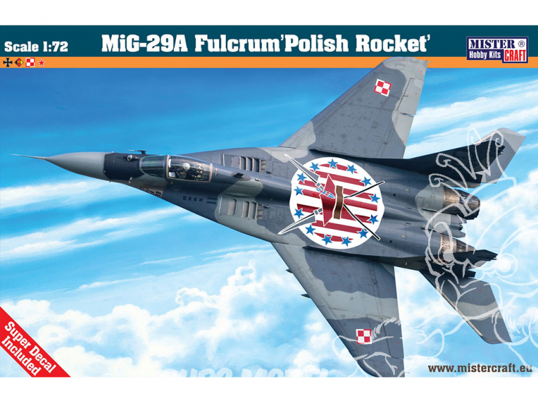 MASTER CRAFT maquette avion 040990 MIG-29 A FULCRUM Fusée polonaise 1/72