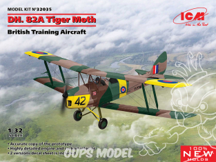 Icm maquette avion 32035 DH. 82A Tiger Moth Avion d'entraînement britannique 1/32