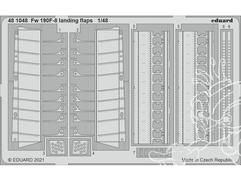 EDUARD photodecoupe avion 481046 Volets d'atterrissage MiG-15bis Bronco / Hobby 2000 1/48