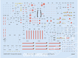 Eduard Decalques avion D48078 Marquages / Stencils Tornado GR.4 1/48