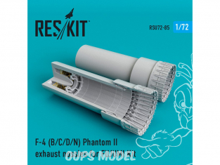 ResKit kit d'amelioration Avion RSU72-0085 Tuyère pour F-4 Phantom II (B / C / D / N) pour kit FUJUMI 1/72